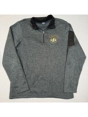 Charles River Apparel Men’s L Gray Fleece 1/4 Zip Paddy’s Irish Whiskey